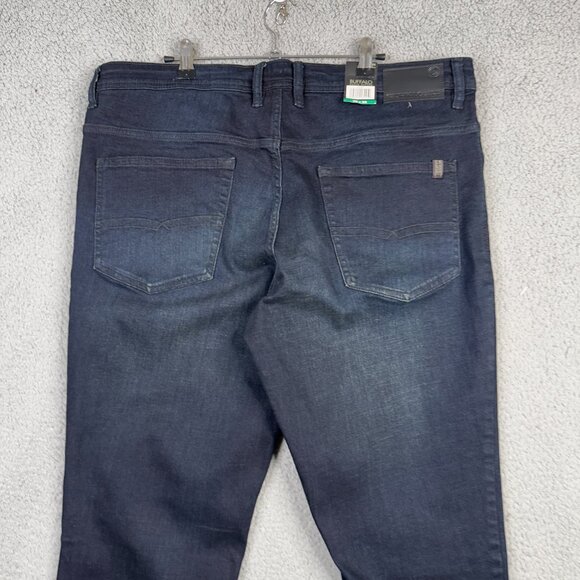 Buffalo David Bitton Jeans Mens 38x34 Dark Wash Jackson Straight Fit Stretch NWT - Picture 5 of 12
